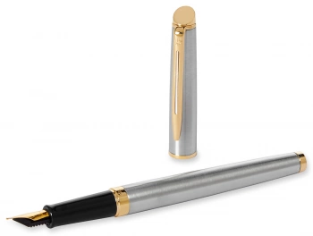 Ручка перьев. Waterman Hemisphere (S0920310) Steel GT F сталь нержавеющая/позолота подар.кор.
