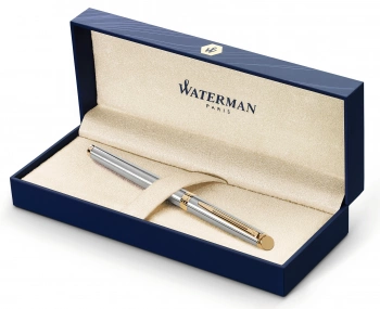 Ручка перьев. Waterman Hemisphere (S0920310) Steel GT F сталь нержавеющая/позолота подар.кор.