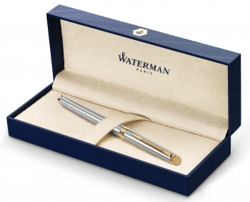 Ручка роллер Waterman Hemisphere (S0920350) Steel GT F черн. черн. подар.кор.
