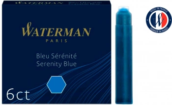 Картридж Waterman International (S0110950) Serenity Blue чернила для ручек перьевых (6шт)