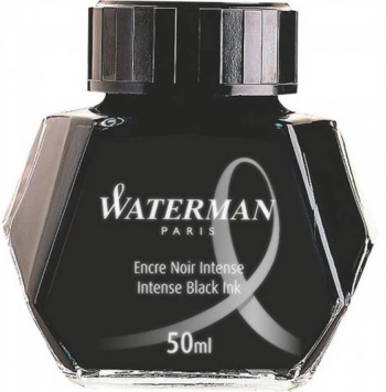 Флакон с чернилами Waterman (S0110710) Intense Black чернила 50мл для ручек перьевых