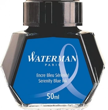 Флакон с чернилами Waterman (S0110720) Serenity Blue чернила 50мл для ручек перьевых