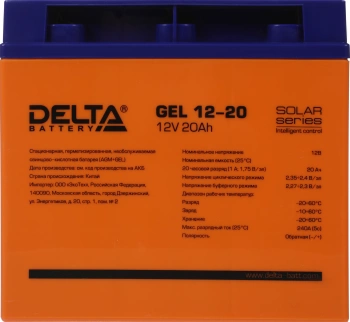 Батарея для ИБП Delta GEL 12-20