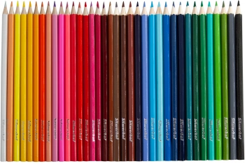 Карандаши цв. Silwerhof Веселые друзья 2.65мм шестигран. дерево ассорти 36цв. коробка/европод.