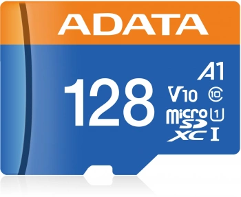 Флеш карта microSDXC 128GB A-Data  AUSDX128GUICL10A1-RA1