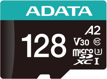 Флеш карта microSDXC 128GB A-Data  AUSDX128GUI3V30SA2-RA1