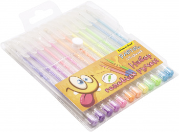 Набор ручек гелев. Silwerhof Монстрики Pastel