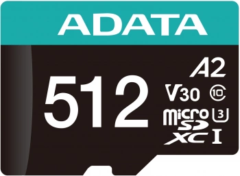 Флеш карта microSDXC 512GB A-Data  AUSDX512GUI3V30SA2-RA1