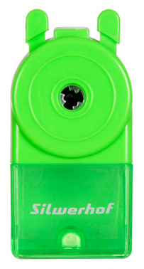 Точилка для карандашей механическая Silwerhof Монстрики 1 отверстие зеленый