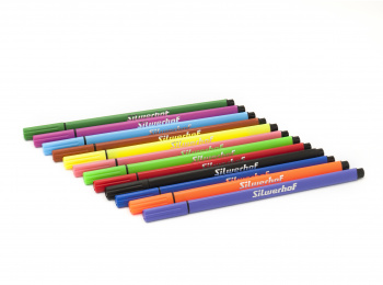 Фломастеры Silwerhof Монстрики 9мм 167мм трехгр. Вентилируемый 12цв.