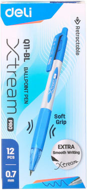 Набор ручек шариков. автоматическая Deli X-tream EQ11-BL-P