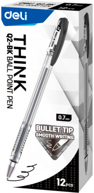 Набор ручек шариков. Deli Think EQ2-BK-P
