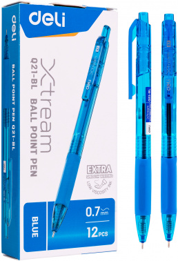 Набор ручек шариков. автоматическая Deli X-tream EQ21-BL-P