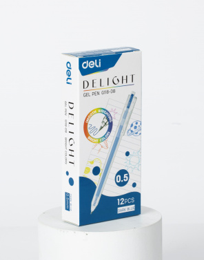 Набор ручек гелев. Deli Delight EG118-DB-P