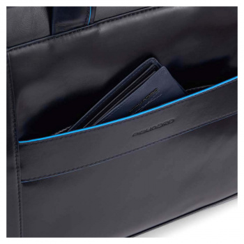 Деловая сумка Piquadro Blue Square Revamp CA6105B2V/BLU с отделением для ноутбука 14