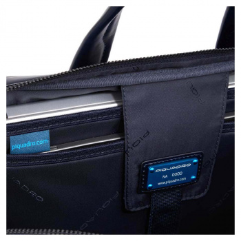 Деловая сумка Piquadro Blue Square Revamp CA6105B2V/BLU с отделением для ноутбука 14