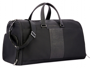 Сумка дорожная Piquadro Brief2 PA6147BR2/N черная нейлон/натур.кожа