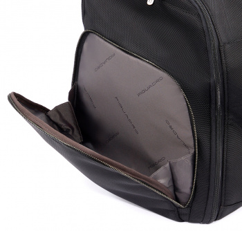 Сумка дорожная Piquadro Brief2 PA6147BR2/N черная нейлон/натур.кожа
