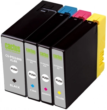 Картридж струйный Cactus CS-PGI2400BK/C/M/Y
