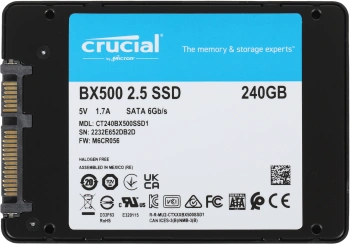 Накопитель SSD Crucial S SATA-III 240GB CT240BX500SSD1