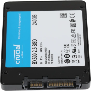 Накопитель SSD Crucial S SATA-III 240GB CT240BX500SSD1