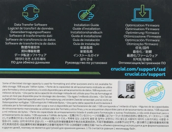 Накопитель SSD Crucial S SATA-III 240GB CT240BX500SSD1