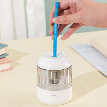 Точилка для карандашей электрическая Deli  EH508-WH