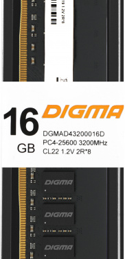 Память DDR4 16Gb 3200MHz Digma  DGMAD43200016D
