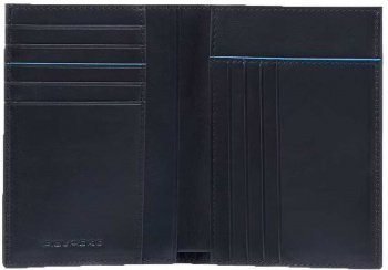 Кошелек мужской Piquadro Blue Square Revamp PU1393B2VR/BLU синий натур.кожа