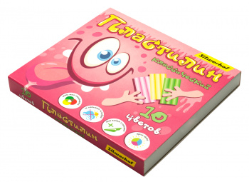 Пластилин Silwerhof Монстрики 10цв. 200гр. стек картон.кор.