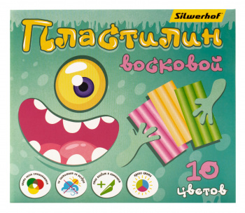 Пластилин Silwerhof Монстрики Мягкий