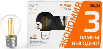 Лампа светодиодная Gauss Basic  1051216T