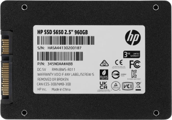 Накопитель SSD HP SATA-III 960GB 345N0AA#ABB S650