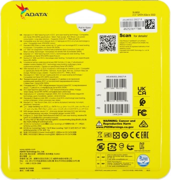 Накопитель SSD A-Data SATA-III 256GB ASU650SS-256GT-R