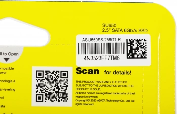 Накопитель SSD A-Data SATA-III 256GB ASU650SS-256GT-R