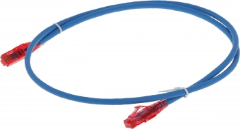 Патч-корд Hyperline PC-LPM-UTP-RJ45-RJ45-C5e-1M-LSZH-BL