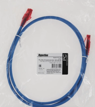 Патч-корд Hyperline PC-LPM-UTP-RJ45-RJ45-C5e-1.5M-LSZH-BL