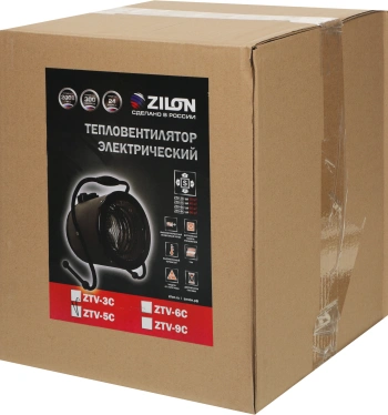 Тепловая пушка электрическая Zilon Суховей ZTV-5C