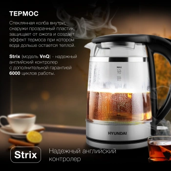 Чайник электрический Hyundai HYK-G3036