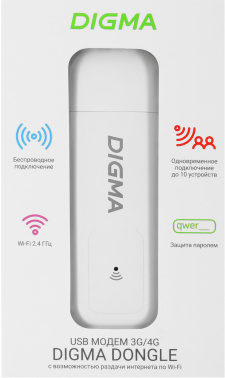 Модем 3G/4G Digma Dongle Wi-Fi DW1960