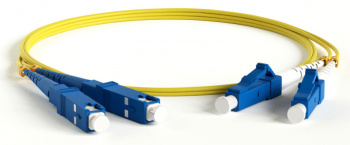 Патч-корд Hyperline FC-D2-9-LC/UR-SC/UR-H-2M-LSZH-YL