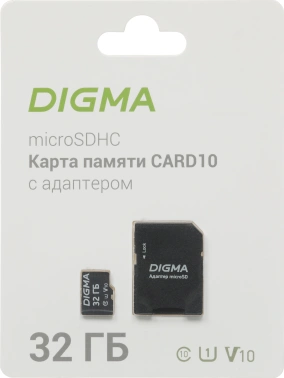 Флеш карта microSDHC 32GB Digma  CARD10