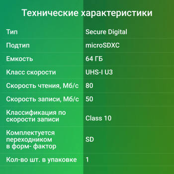 Флеш карта microSDXC 64GB Digma  CARD30