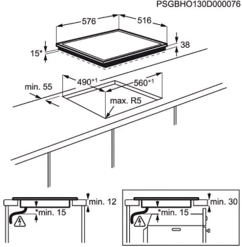 Варочная поверхность Electrolux EHF6240XXK