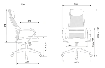 Кресло эргономичное Бюрократ  CH-607
