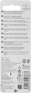 Стержень шариковый Parker QuinkFlow Z08