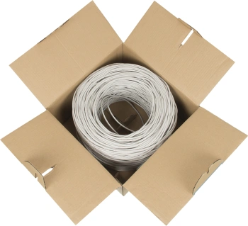 Кабель сетевой UTP 4 пары cat.5E solid 0.50мм CCA 305м серый