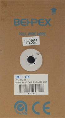 Кабель сетевой UTP 4 пары cat.5E solid 0.50мм CCA 305м серый