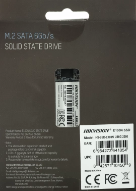 Накопитель SSD Hikvision SATA-III 256GB HS-SSD-E100N/256G HS-SSD-E100N/256G Hiksemi