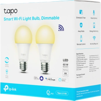 Умная лампа TP-Link Tapo L510E (2pack)